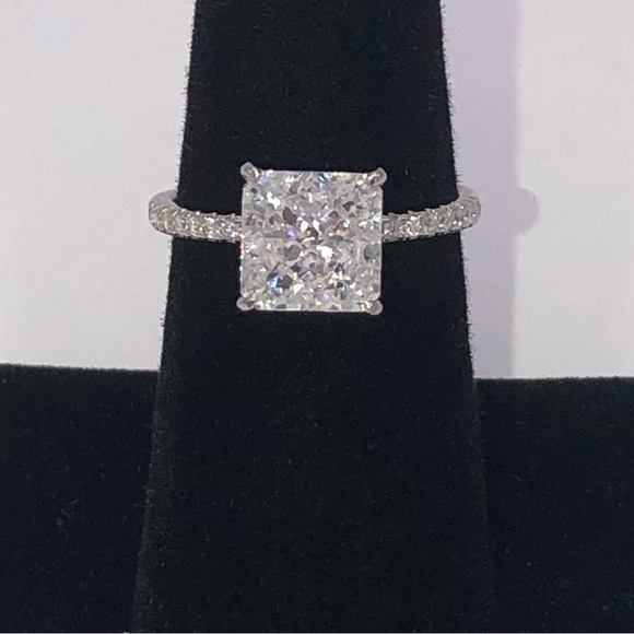 2ct Radiant Cut Ring - Picture 10 of 14